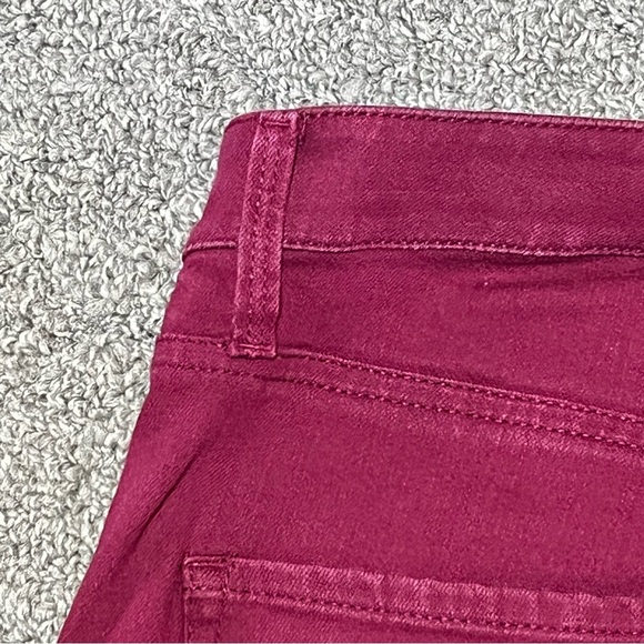 Talbots Jegging Curvy Jeans Womens Size 6 Burgundy Mid Rise Ankle - Picture 9 of 10